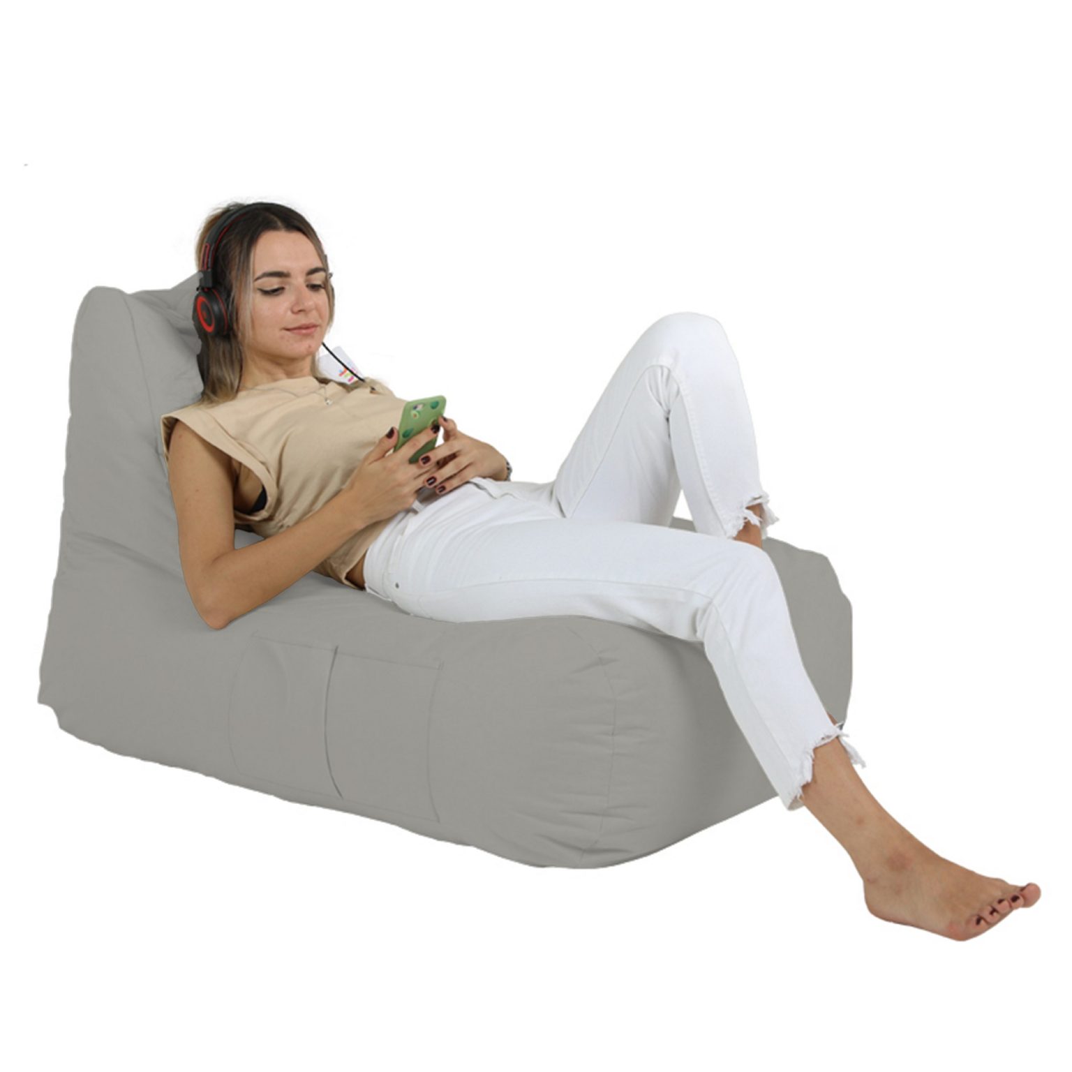 Trendy Comfort Bed Pouf - Fume – Lazy Bag - Image 2
