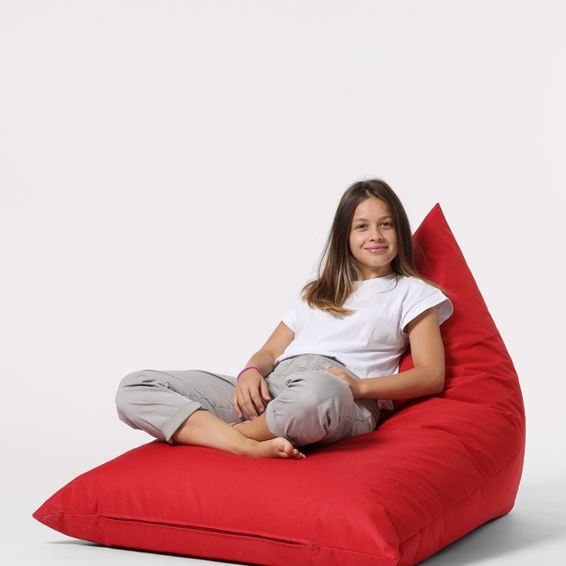 Pyramid Big Bed Pouf - Red – Lazy Bag