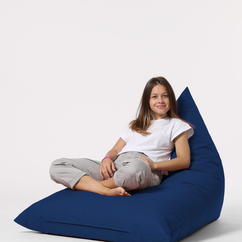 Pyramid Big Bed Pouf - Dark Blue – Lazy Bag