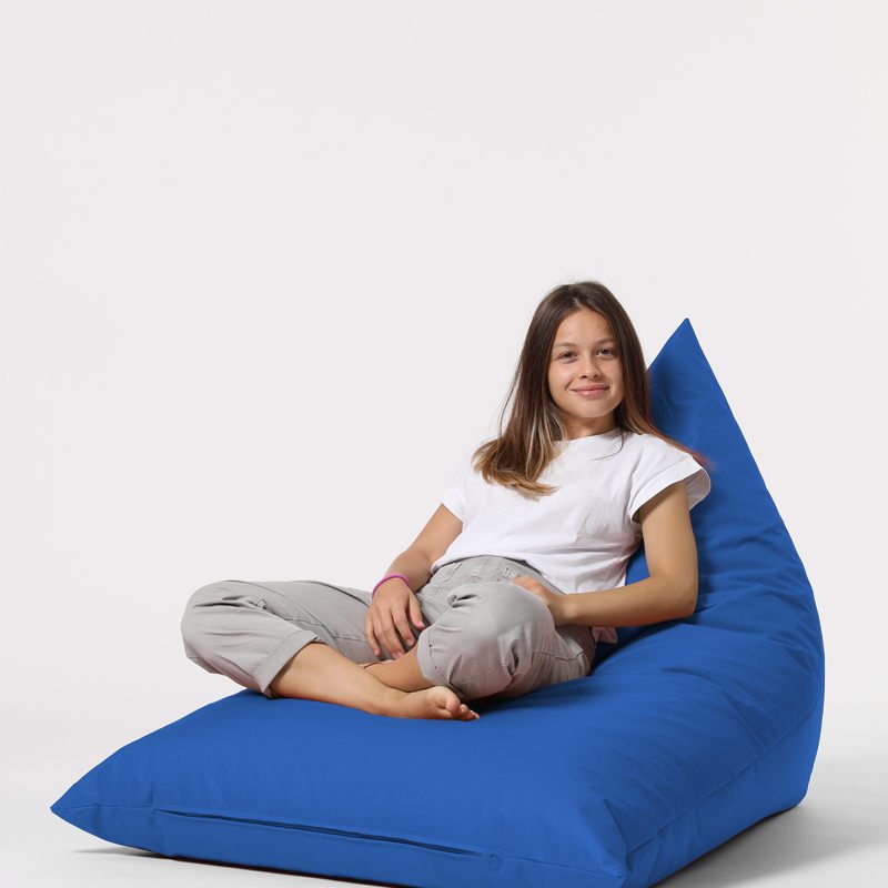 Pyramid Big Bed Pouf - Blue – Lazy Bag