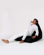 Pyramid Big Bed Pouf - Black – Lazy Bag - Image 11