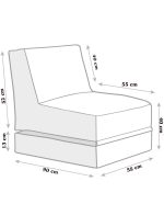 Siesta Sofa Bed Pouf - Pink – Lazy Bag - Image 5