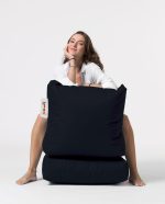 Siesta Sofa Bed Pouf - Black – Lazy Bag - Image 19