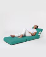Siesta Sofa Bed Pouf - Turquoise – Lazy Bag - Image 2