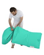 Siesta Sofa Bed Pouf - Turquoise – Lazy Bag - Image 6