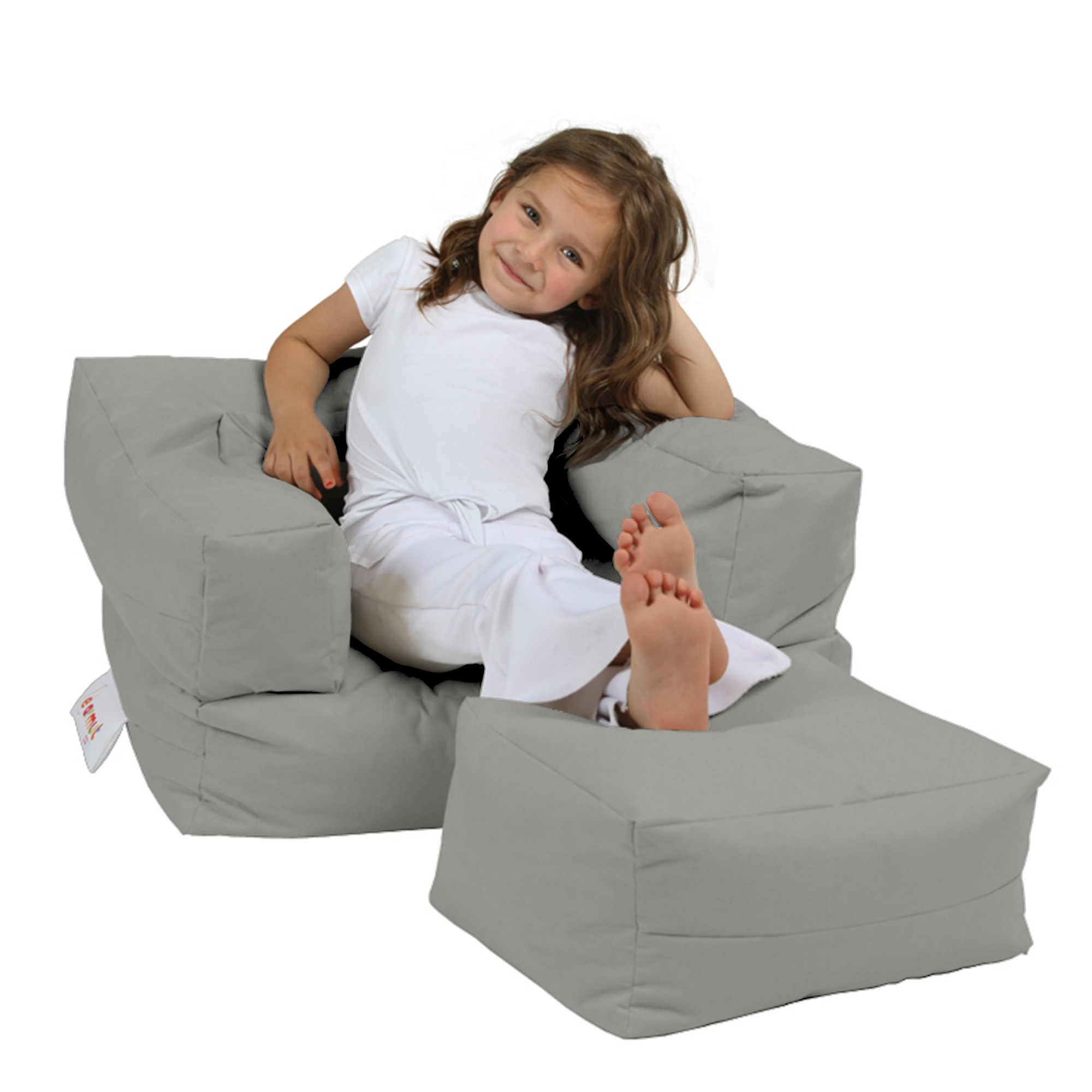 248FRN122220-201.jpg Kids Single Seat Pouffe - Fume – Lazy Bag - Image 1