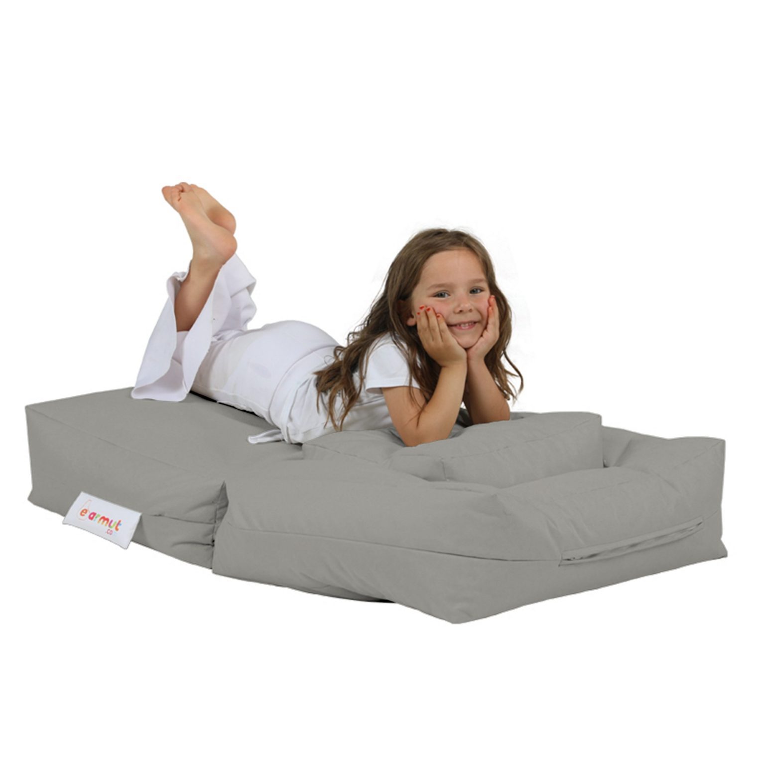 Kids Single Seat Pouffe - Fume – Lazy Bag - Image 4