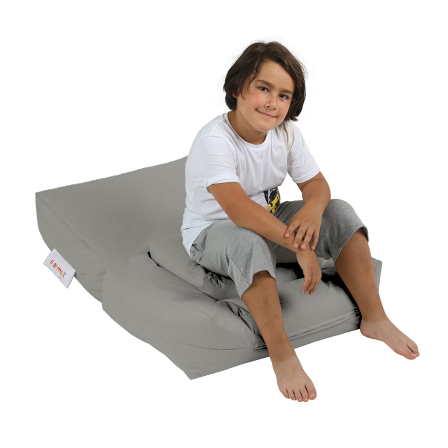 Kids Single Seat Pouffe - Fume – Lazy Bag - Image 6