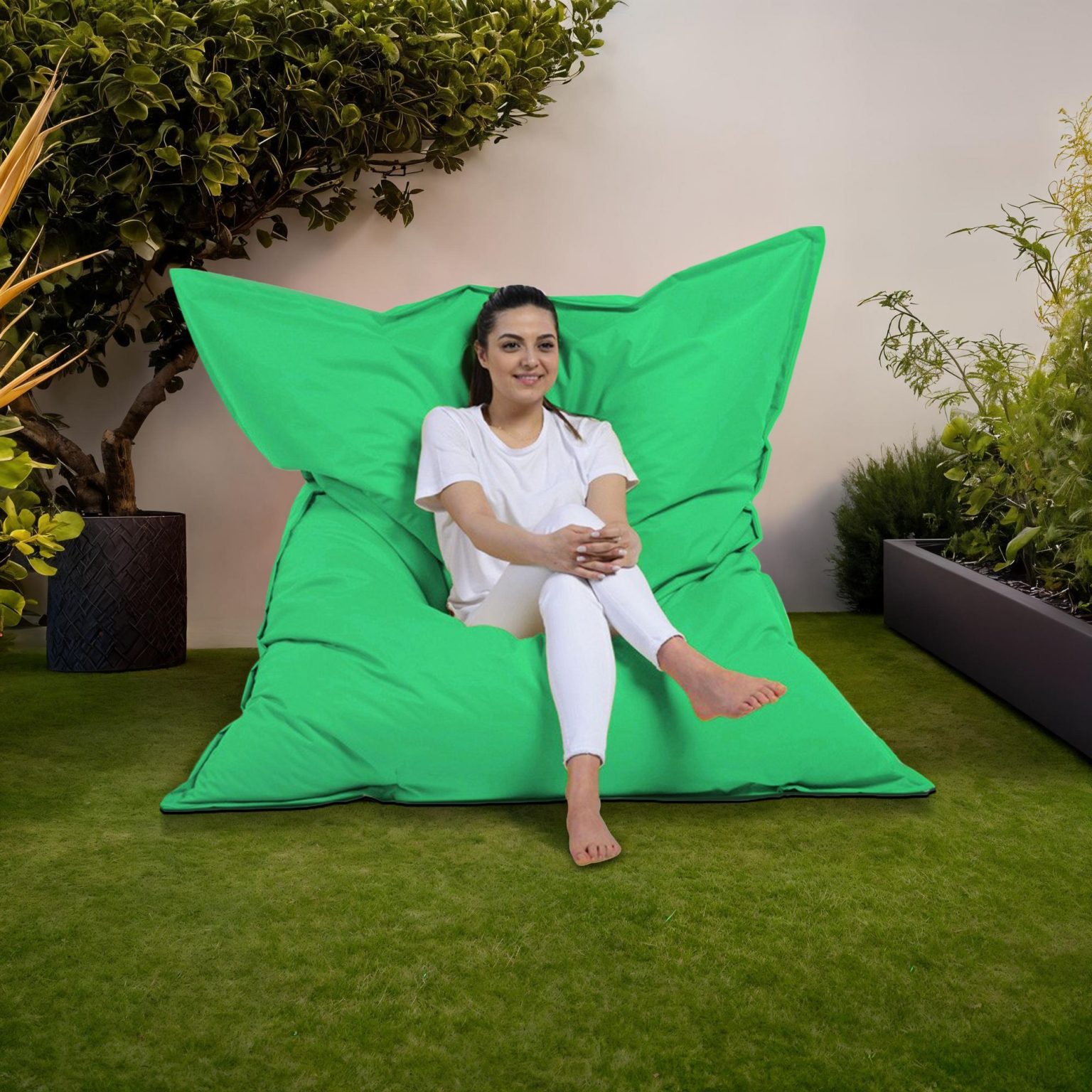 Giant Cushion 140x180 - Green – Lazy Bag - Image 2