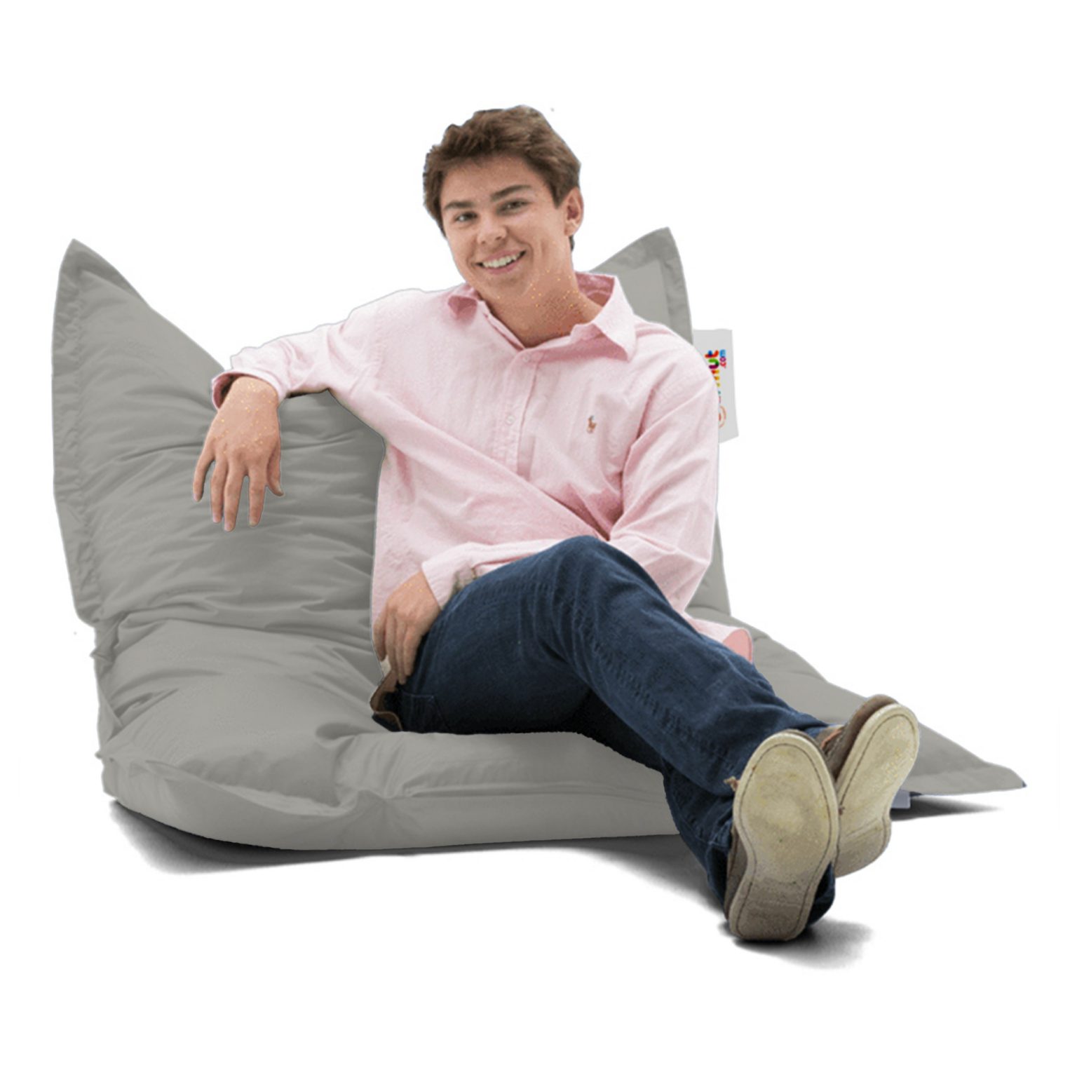 Cushion Pouf 100x100 - Fume – Lazy Bag - Image 2