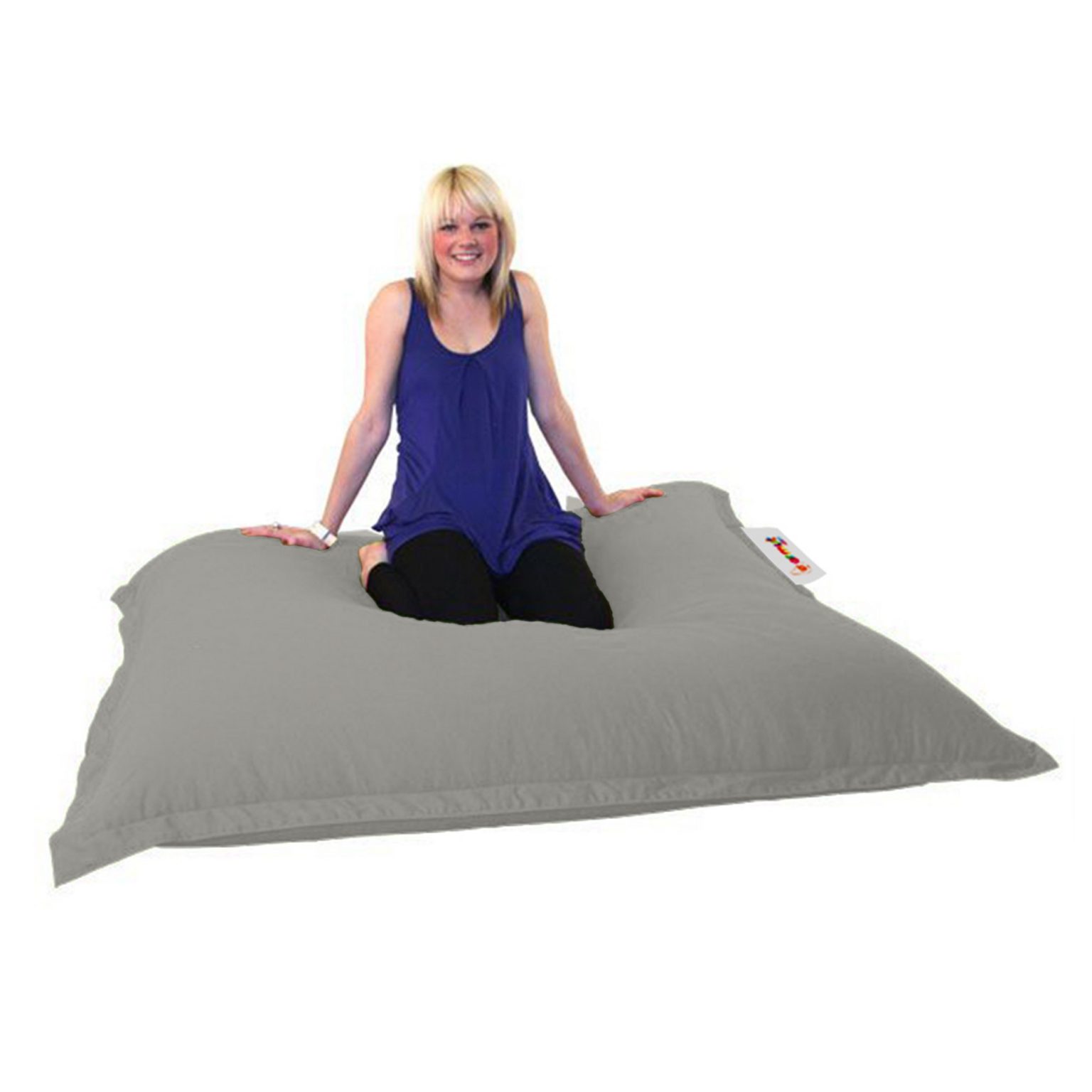 Cushion Pouf 100x100 - Fume – Lazy Bag - Image 3