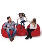 Iyzi 100 Cushion Pouf - Red – Lazy Bag - Image 5