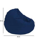 Iyzi 100 Cushion Pouf - Dark Blue – Lazy Bag - Image 6