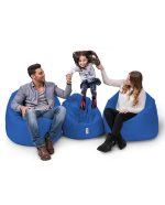Iyzi 100 Cushion Pouf - Blue – Lazy Bag - Image 5
