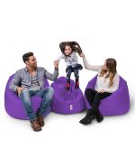 Iyzi 100 Cushion Pouf - Purple – Lazy Bag - Image 5