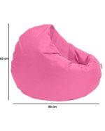 Iyzi 100 Cushion Pouf - Pink – Lazy Bag - Image 6