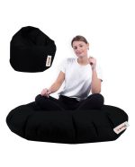Iyzi 100 Cushion Pouf - Black – Lazy Bag
