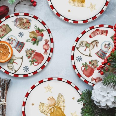 NEW029 – Комплет керамички чинии за десерт (6 парчиња)