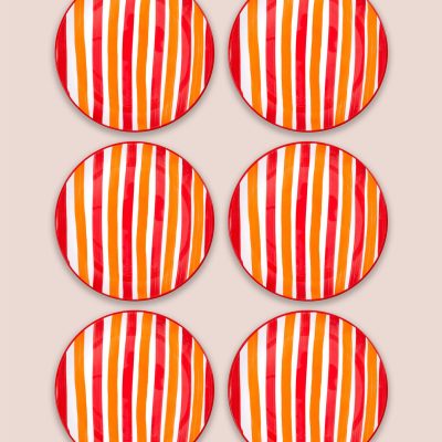 JOY0001 – Комплет керамички чинии за десерт (6 парчиња)