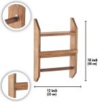 Spice Rack & Towel Hanger – Дрвена полица - Image 6