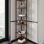 Bookcase 6 Corner - Walnut – Полица за книги