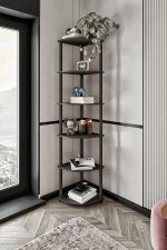 Bookcase 6 Corner - Black – Полица за книги