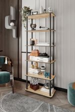 Bookcase 6 Rect - Oak – Полица за книги