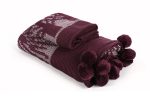 Ponpon Tree - Claret Red – Комплет за едно трико ќебе - Image 2