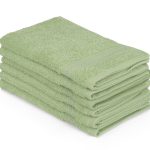 Rainbow - Green – Комплет пешкири за перење (6 парчиња)