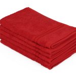 Rainbow - Red – Комплет пешкири за перење (6 парчиња)