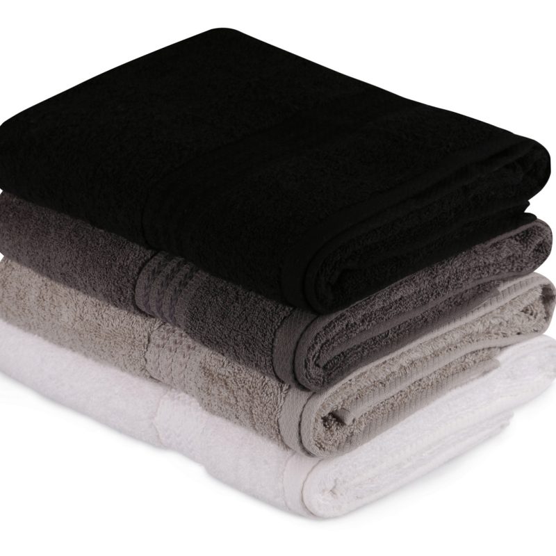 Rainbow - Black – Комплет крпи за капење (4 парчиња)