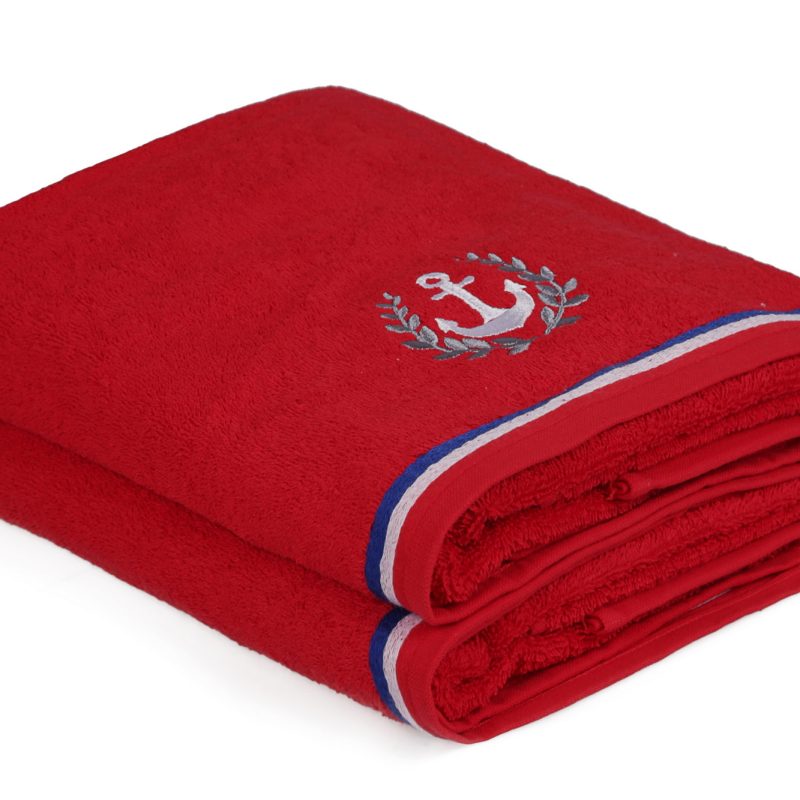 Maritim - Red – Комплет крпи за капење (2 парчиња)