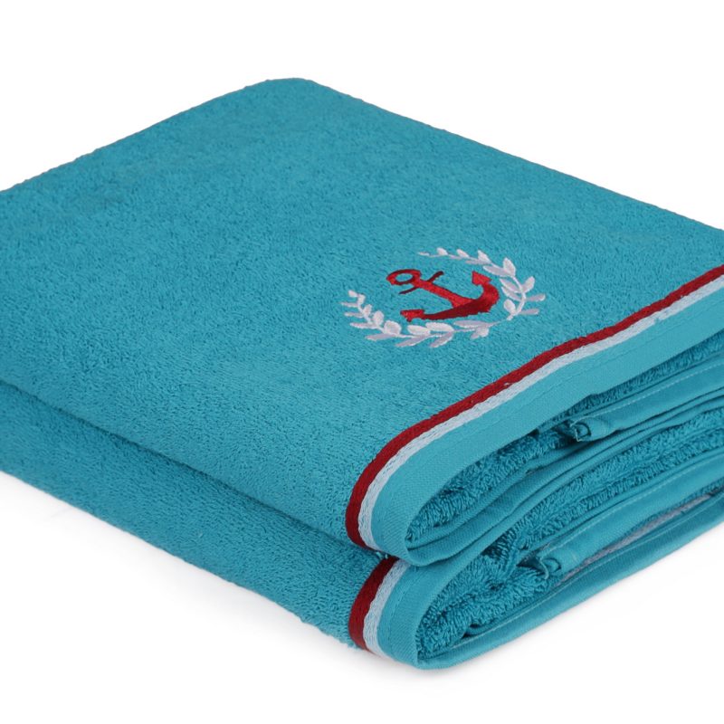 Maritim - Turquoise – Комплет крпи за капење (2 парчиња)