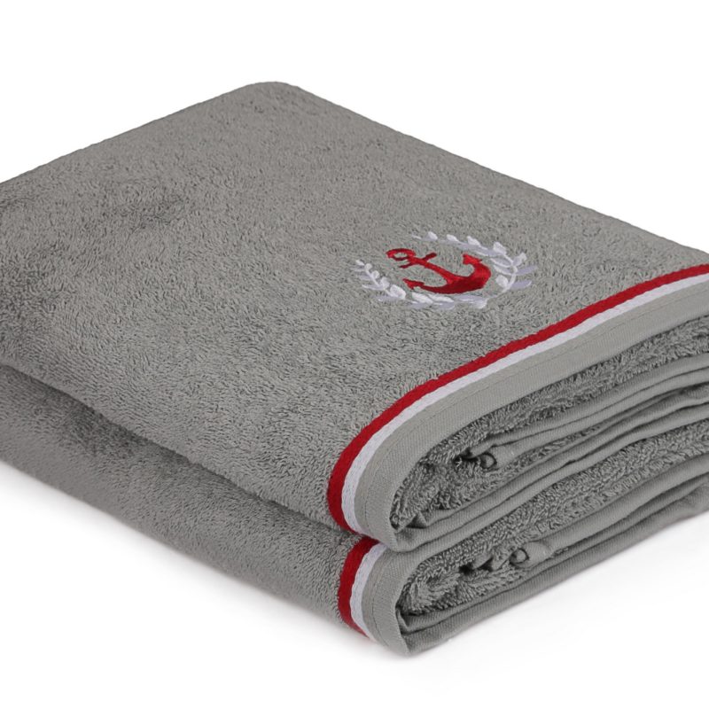 Maritim - Grey – Комплет крпи за капење (2 парчиња)