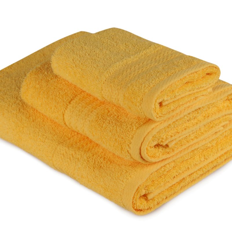 Rainbow - Dark Yellow – Комплет пешкири (3 парчиња)