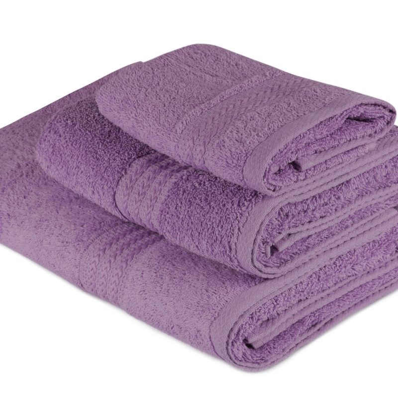 Rainbow - Lilac – Комплет пешкири (3 парчиња)