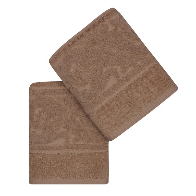 Sultan - Beige – Комплет за рачни крпи (2 парчиња)