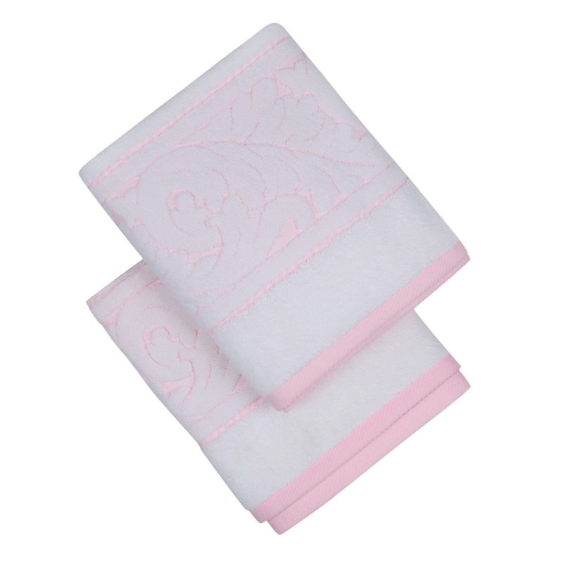 Sultan - White – Комплет за рачни крпи (2 парчиња)