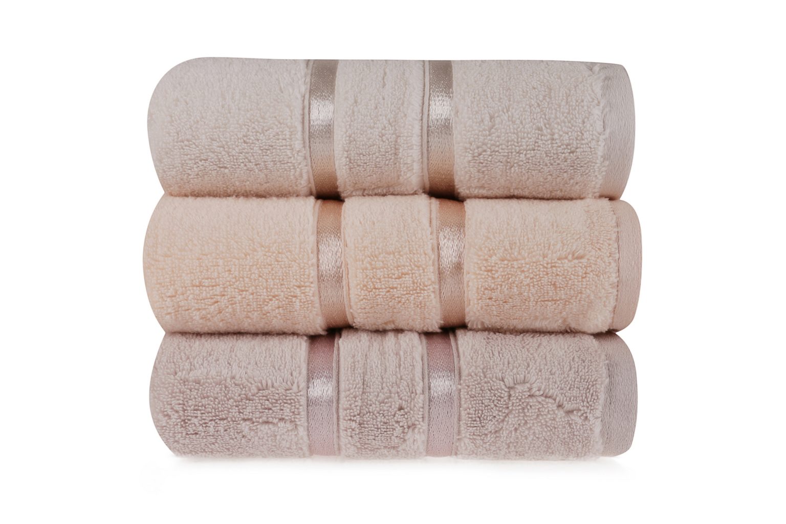 Dolce - Light Yellow, Light lilac, Salmon – Комплет крпи за раце (3 парчиња) - Image 2