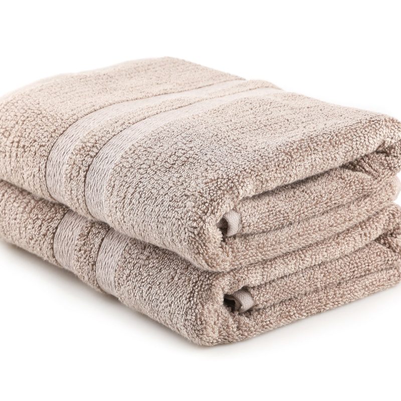 Ayliz - Light Brown – Комплет за рачни крпи (2 парчиња)