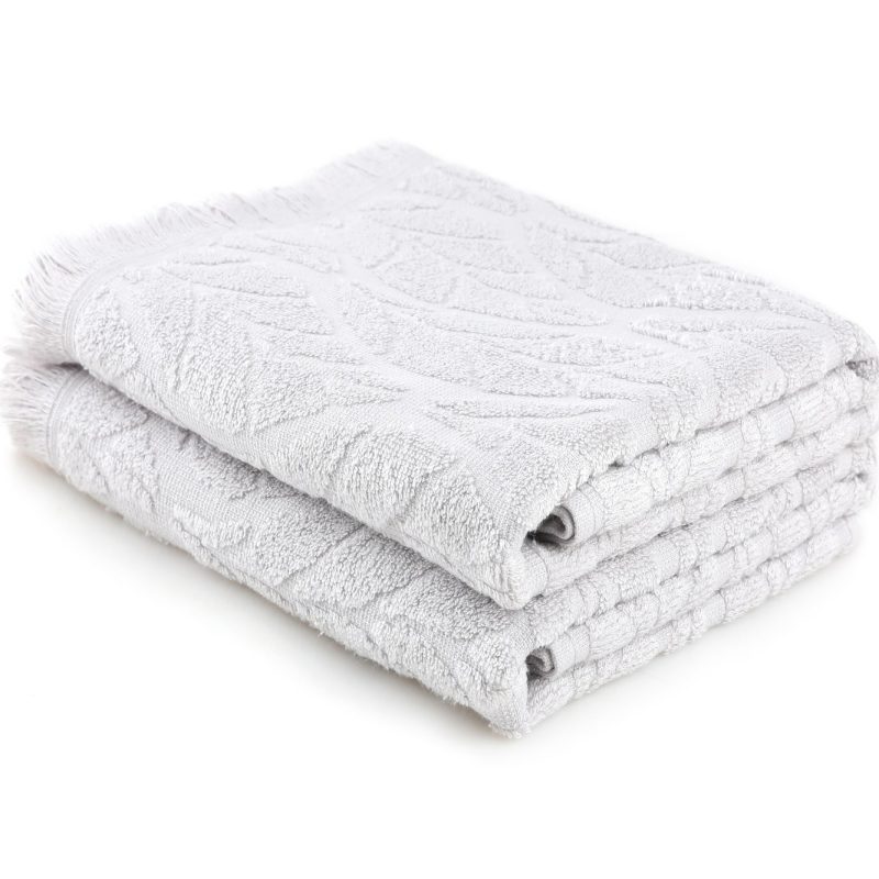 Leaf - Light Grey – Комплет крпи за капење (2 парчиња)