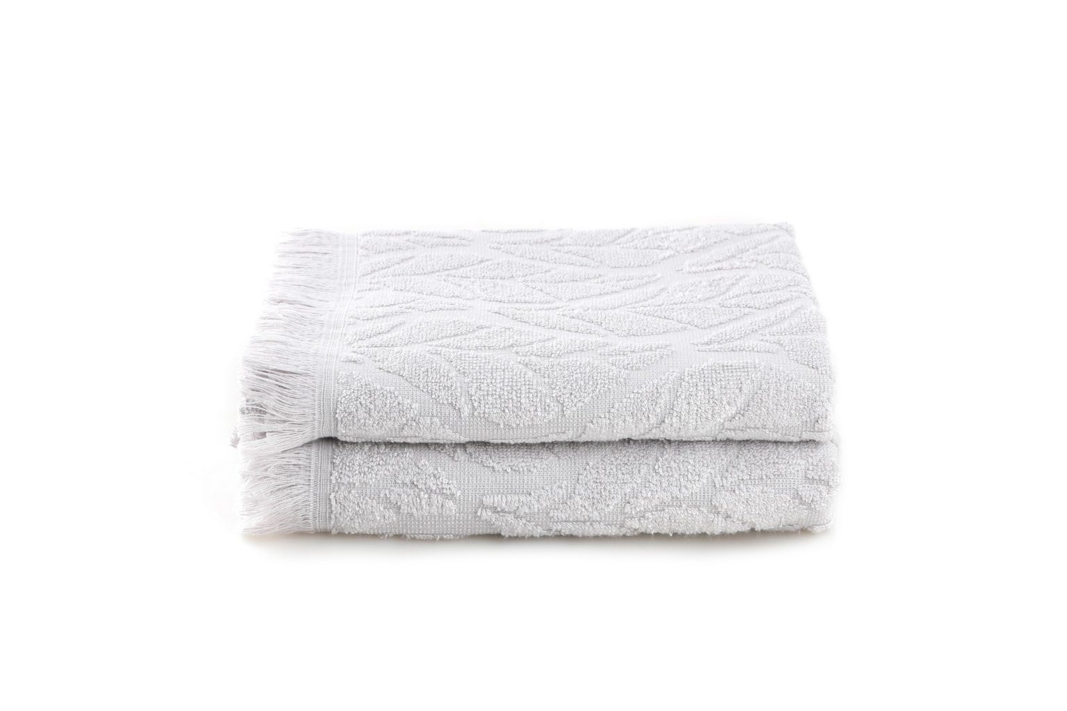 Leaf - Light Grey – Комплет крпи за капење (2 парчиња) - Image 2