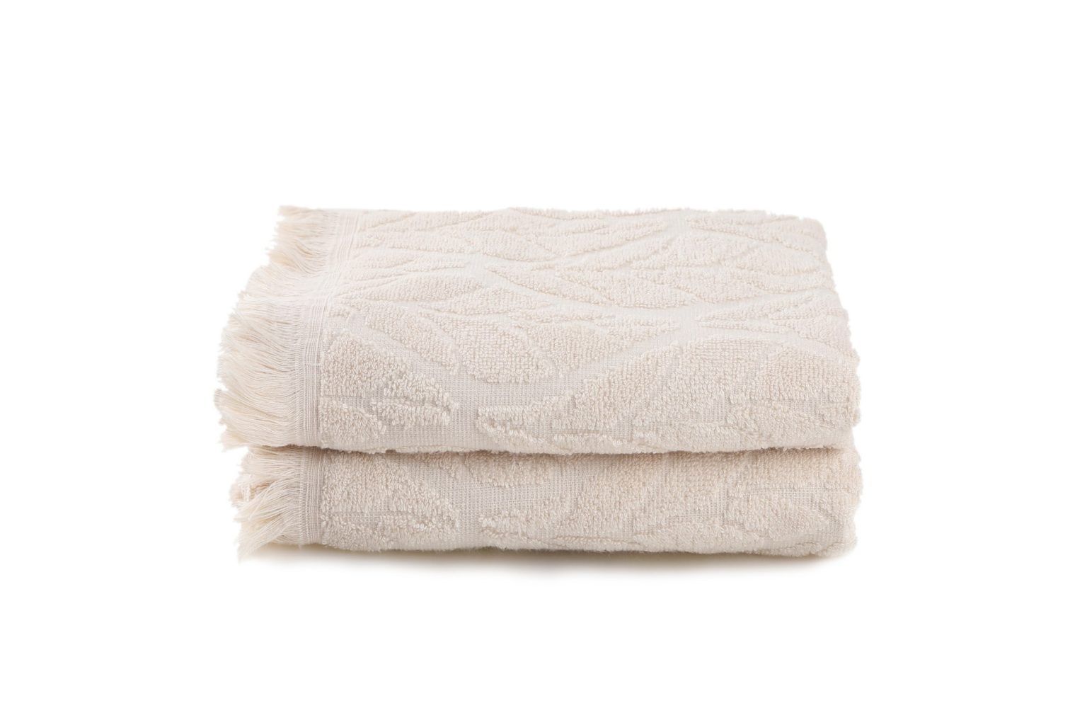 Leaf - Cappuccino – Комплет за рачни крпи (2 парчиња) - Image 2