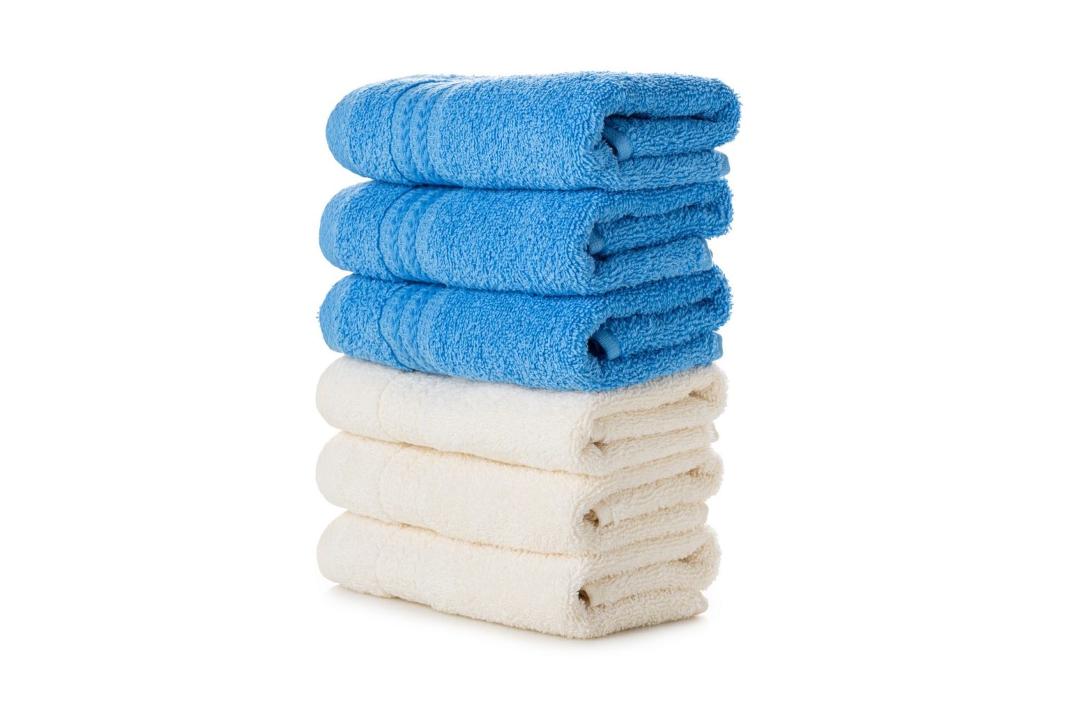 Rainbow - Blue, Cream – Комплет пешкири за перење (6 парчиња) - Image 2