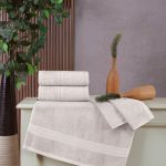 Delux - Ecru – Комплет за рачни крпи (2 парчиња)