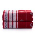 Marin - Red – Комплет за рачни крпи (2 парчиња)