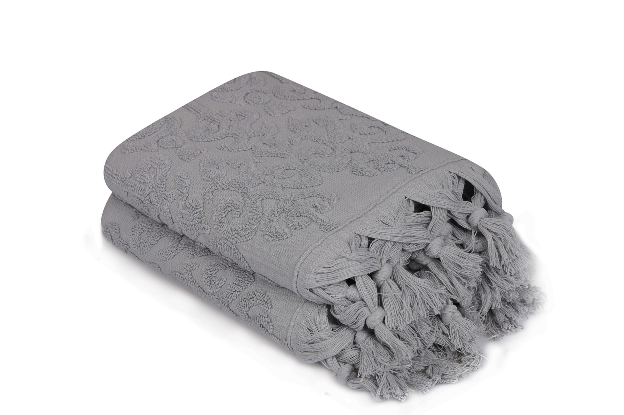 321SHS126920-201.jpg Baglamali Kilim - Grey – Комплет за рачни крпи (2 парчиња) - Image 1