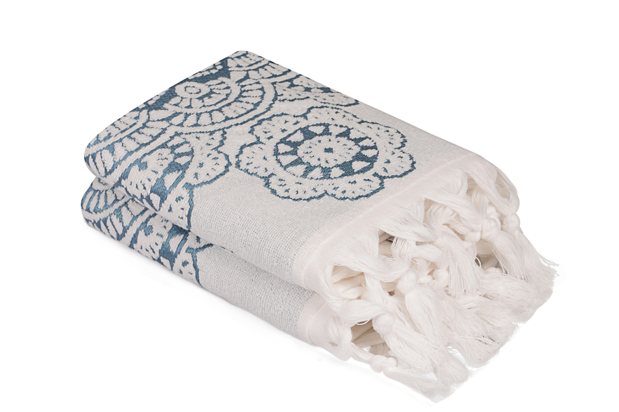 321SHS129620-201.jpg Marcello - Petrol – Комплет за рачни крпи (2 парчиња) - Image 1