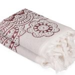 Marcello - Claret Red – Комплет за рачни крпи (2 парчиња)