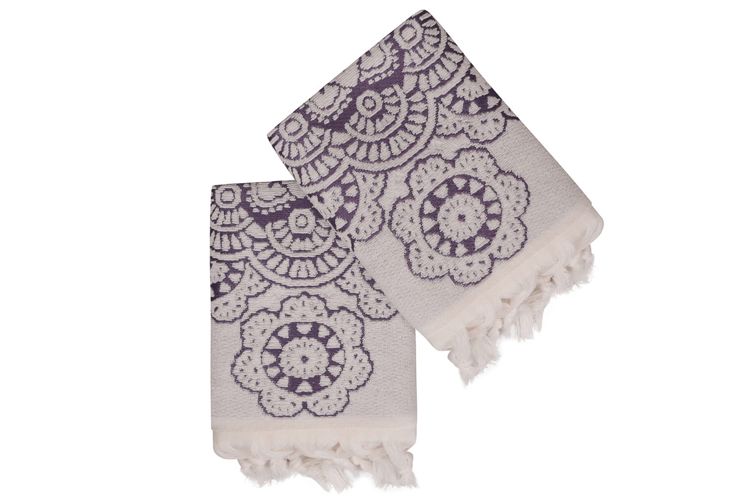 Marcello - Purple – Комплет за рачни крпи (2 парчиња) - Image 3